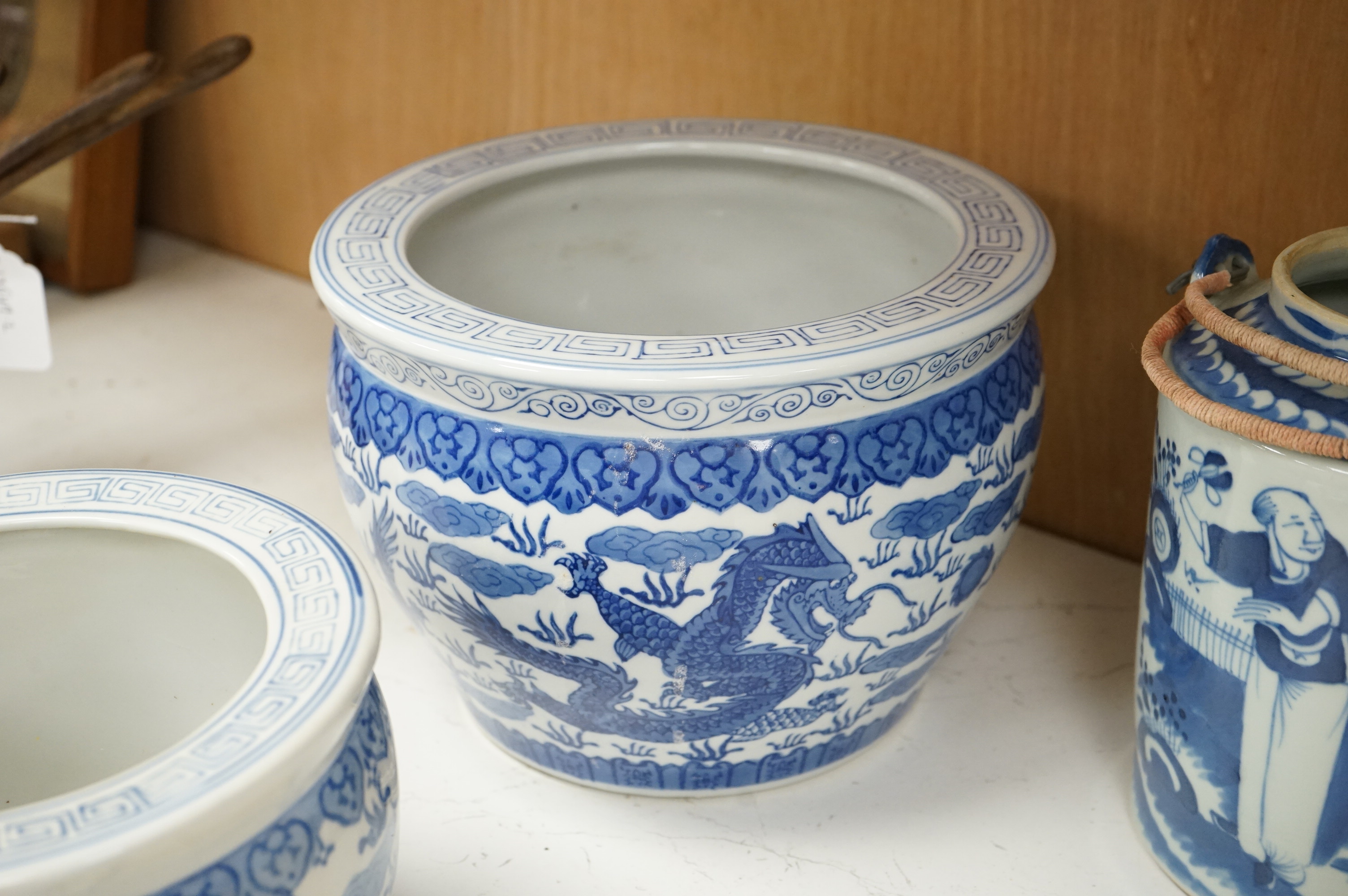 A large collection of various Chinese and Japanese ceramics and collectables to include a 19th century white glazed porcelain figure of Guanyin, largest 30.5cm